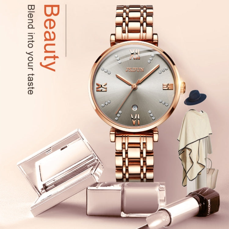 JIN SHI DUN 6533 Orologio al quarzo ultrasottile impermeabile da donna