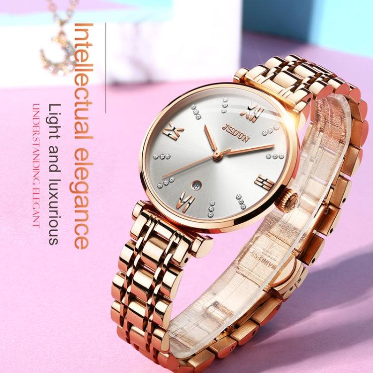 JIN SHI DUN 6533 Orologio al quarzo ultrasottile impermeabile da donna
