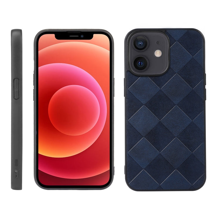 Custodia in PU scozzese intrecciata per iPhone 12 mini