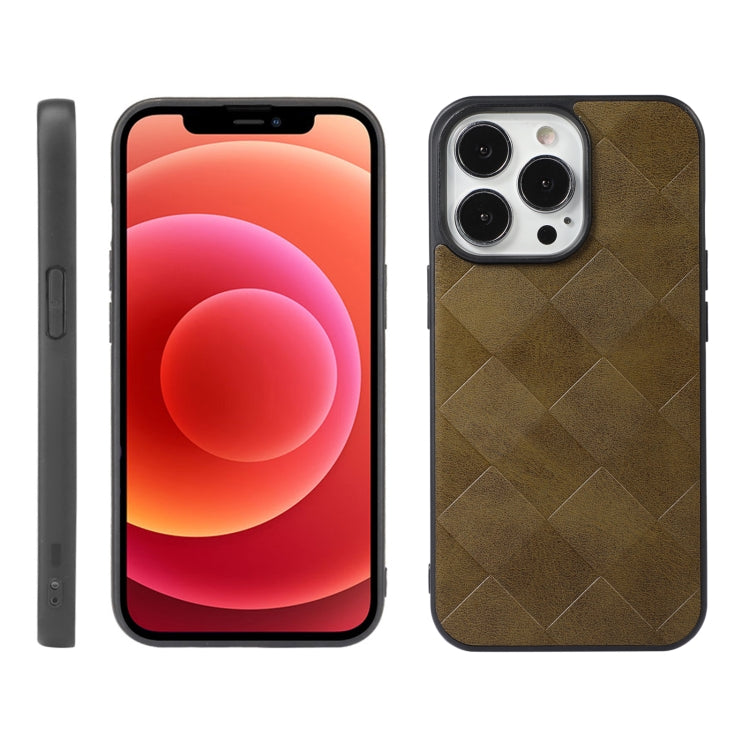 Custodia in PU scozzese intrecciata per iPhone 12 mini
