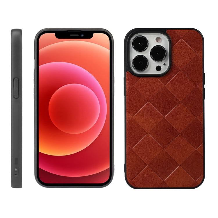 Custodia in PU scozzese intrecciata per iPhone 12 mini