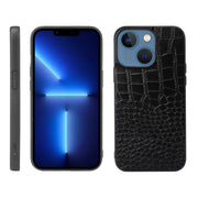 Custodia in pelle di vacchetta con strato superiore di coccodrillo, For iPhone 13 mini, For iPhone 12 mini, For iPhone 12 / 12 Pro, For iPhone 12 Pro Max