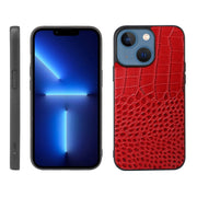 Custodia in pelle di vacchetta con strato superiore di coccodrillo, For iPhone 13 mini, For iPhone 12 mini, For iPhone 12 / 12 Pro, For iPhone 12 Pro Max
