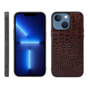 Custodia in pelle di vacchetta con strato superiore di coccodrillo, For iPhone 13 mini, For iPhone 12 mini, For iPhone 12 / 12 Pro, For iPhone 12 Pro Max