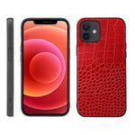 Custodia in pelle con strato coccodrillo per iPhone 12/12 Pro