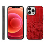 Custodia in pelle con strato coccodrillo per iPhone 12/12 Pro