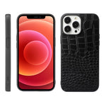 Custodia in pelle con strato coccodrillo per iPhone 12/12 Pro