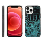 Custodia in pelle con strato coccodrillo per iPhone 12/12 Pro