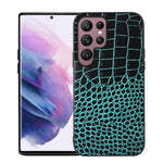 Custodia per telefono in pelle di vacchetta di coccodrillo, For Samsung Galaxy S22 5G, For Samsung Galaxy S22+ 5G, For Samsung Galaxy S22 Ultra 5G, For Samsung Galaxy Z Flip 3 5G, For Samsung Galaxy Z Fold2 5G, For Samsung Galaxy Z Fold3 5G            ...