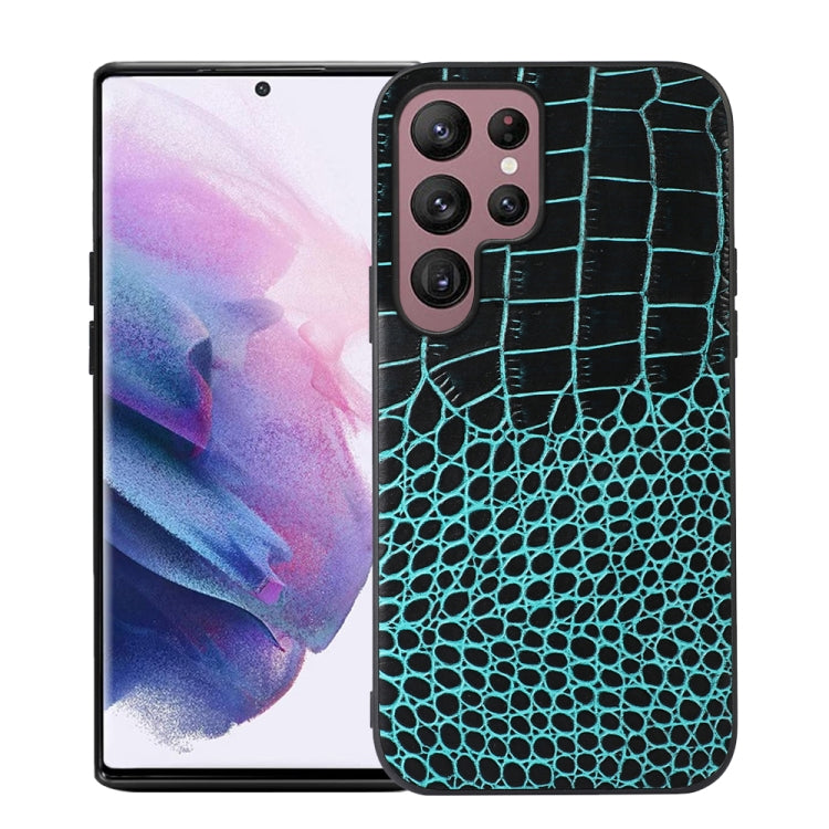 Custodia per telefono in pelle di vacchetta di coccodrillo, For Samsung Galaxy S22 5G, For Samsung Galaxy S22+ 5G, For Samsung Galaxy S22 Ultra 5G, For Samsung Galaxy Z Flip 3 5G, For Samsung Galaxy Z Fold2 5G, For Samsung Galaxy Z Fold3 5G            ...