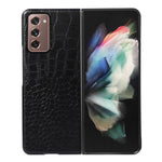 Custodia per telefono in pelle di vacchetta di coccodrillo, For Samsung Galaxy S22 5G, For Samsung Galaxy S22+ 5G, For Samsung Galaxy S22 Ultra 5G, For Samsung Galaxy Z Flip 3 5G, For Samsung Galaxy Z Fold2 5G, For Samsung Galaxy Z Fold3 5G            ...