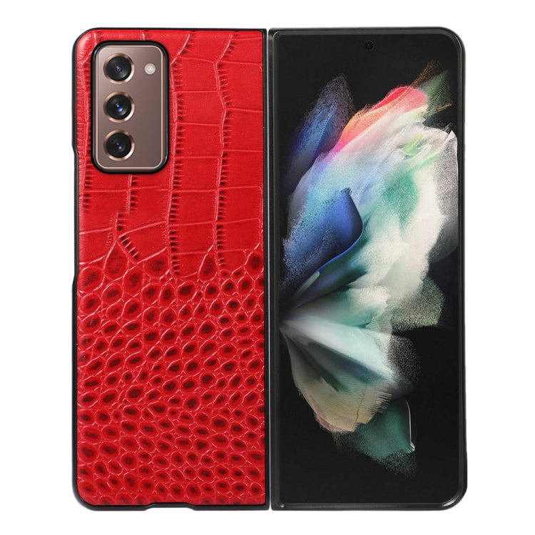 Custodia per telefono in pelle di vacchetta di coccodrillo, For Samsung Galaxy S22 5G, For Samsung Galaxy S22+ 5G, For Samsung Galaxy S22 Ultra 5G, For Samsung Galaxy Z Flip 3 5G, For Samsung Galaxy Z Fold2 5G, For Samsung Galaxy Z Fold3 5G            ...