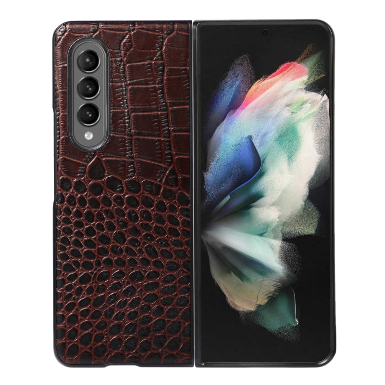 Custodia per telefono in pelle di vacchetta di coccodrillo, For Samsung Galaxy S22 5G, For Samsung Galaxy S22+ 5G, For Samsung Galaxy S22 Ultra 5G, For Samsung Galaxy Z Flip 3 5G, For Samsung Galaxy Z Fold2 5G, For Samsung Galaxy Z Fold3 5G            ...