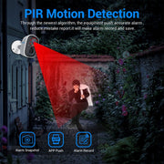 Telecamera WiFi a infrarossi per visione notturna con riconoscimento AI Full HD 1080P ricaricabile ESCAM G14, G14