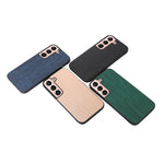 Custodia per telefono in PU con struttura in legno, For Samsung Galaxy S22 5G, For Samsung Galaxy S22+ 5G, For Samsung Galaxy S22 Ultra 5G, For Samsung Galaxy Z Flip 3 5G, For Samsung Galaxy Z Fold2 5G, For Samsung Galaxy Z Fold3 5G                    ...