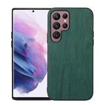 Custodia per telefono in PU con struttura in legno, For Samsung Galaxy S22 5G, For Samsung Galaxy S22+ 5G, For Samsung Galaxy S22 Ultra 5G, For Samsung Galaxy Z Flip 3 5G, For Samsung Galaxy Z Fold2 5G, For Samsung Galaxy Z Fold3 5G                    ...