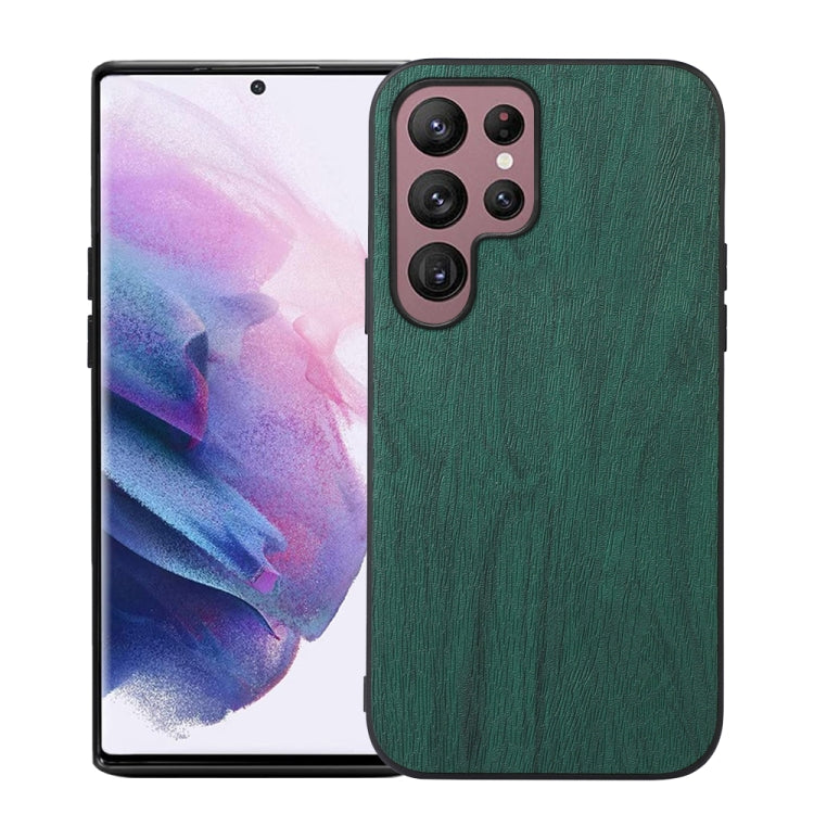 Custodia per telefono in PU con struttura in legno, For Samsung Galaxy S22 5G, For Samsung Galaxy S22+ 5G, For Samsung Galaxy S22 Ultra 5G, For Samsung Galaxy Z Flip 3 5G, For Samsung Galaxy Z Fold2 5G, For Samsung Galaxy Z Fold3 5G                    ...