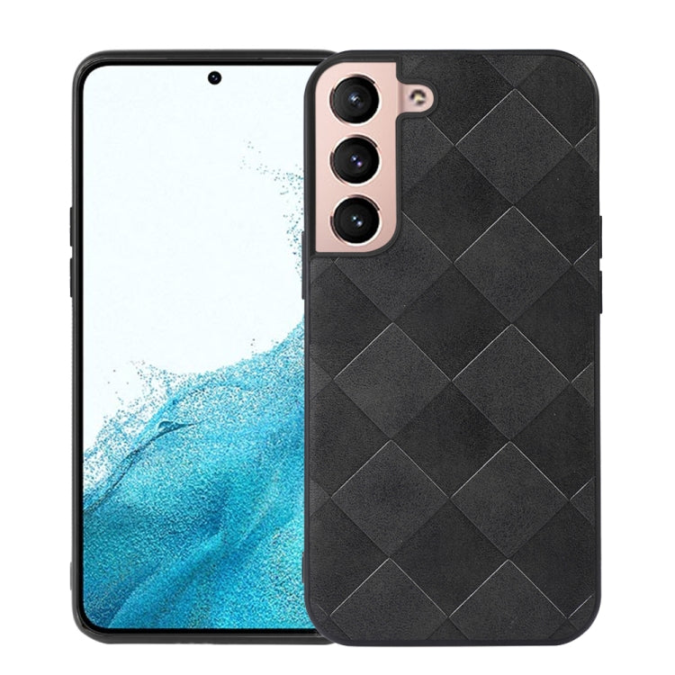 Custodia in PU scozzese intrecciata per smartphone compatibili