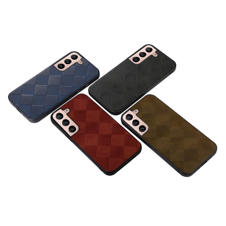 Custodia per telefono in PU scozzese intrecciata, For Samsung Galaxy S22 5G, For Samsung Galaxy S22+ 5G, For Samsung Galaxy S22 Ultra 5G, For Samsung Galaxy Z Flip 3 5G, For Samsung Galaxy Z Fold2 5G, For Samsung Galaxy Z Fold3 5G