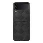 Custodia in PU scozzese intrecciata per smartphone compatibili