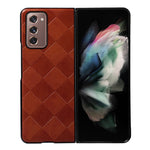 Custodia in PU scozzese intrecciata per smartphone compatibili