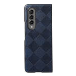 Custodia in PU scozzese intrecciata per smartphone compatibili