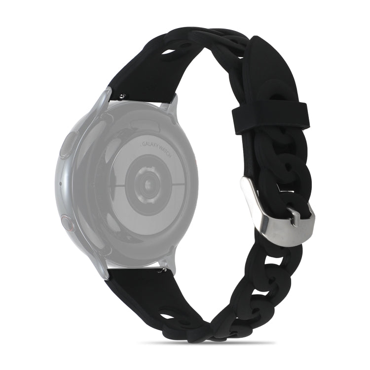 Cinturino in silicone con fibbia ad anello, 20mm, 22mm
