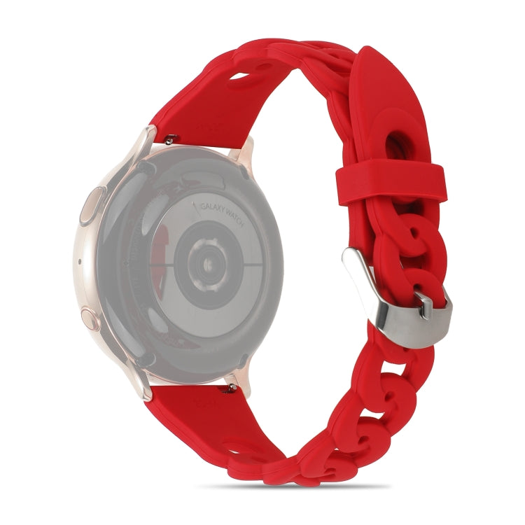 Cinturino in silicone con fibbia ad anello, 20mm, 22mm