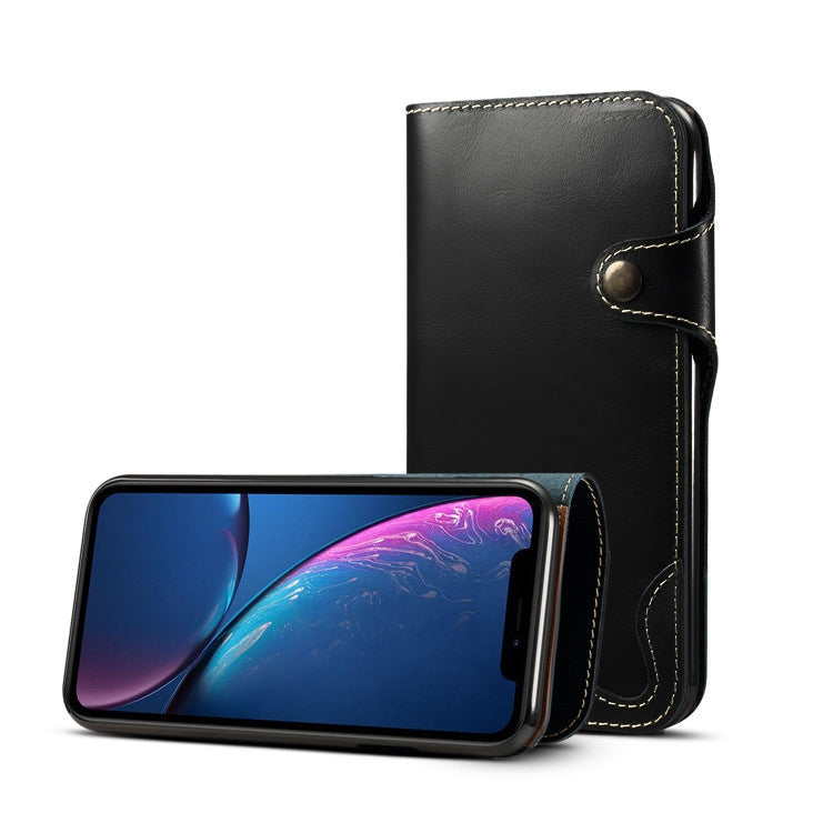 Custodia portafoglio in pelle bovina per smartphone