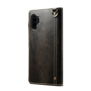 Custodia portafoglio in pelle per iPhone 11 e Galaxy Note 10