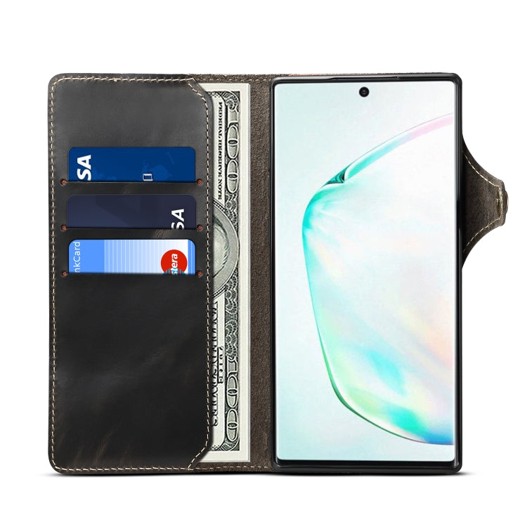 Custodia portafoglio in pelle per iPhone 11 e Galaxy Note 10