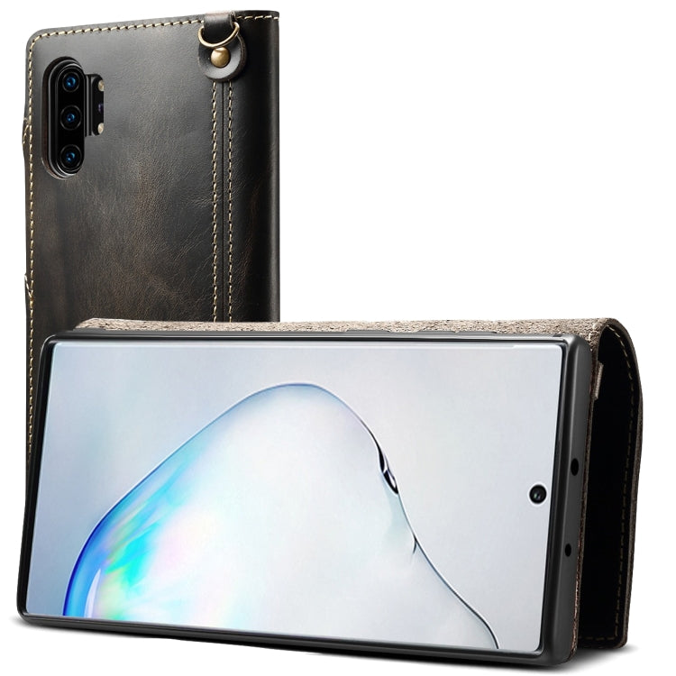 Custodia portafoglio in pelle per iPhone 11 e Galaxy Note 10