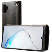 Custodia portafoglio in pelle per iPhone 11 e Galaxy Note 10