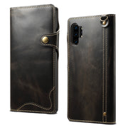 Custodia portafoglio in pelle per iPhone 11 e Galaxy Note 10