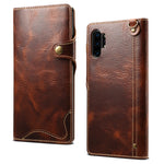Custodia portafoglio in pelle per iPhone 11 e Galaxy Note 10