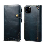 Custodia portafoglio in pelle per iPhone 11 e Galaxy Note 10