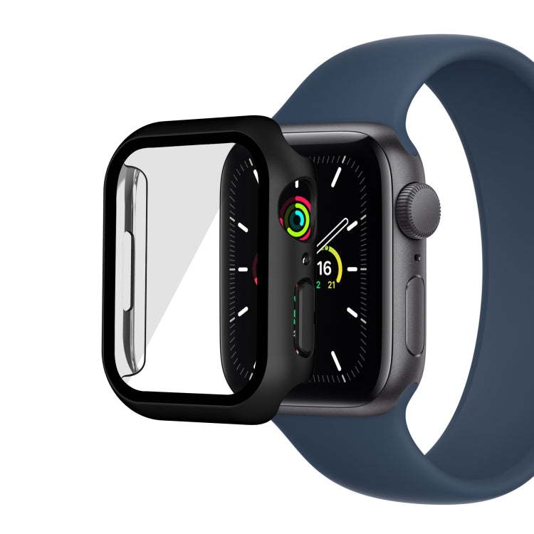 Placcatura elettrolitica opaca All-inclusive PC + cassa dell'orologio in vetro temperato, For Apple Watch Series 9 / 8 / 7 41mm, For Apple Watch Series 9 / 8 / 7 45mm