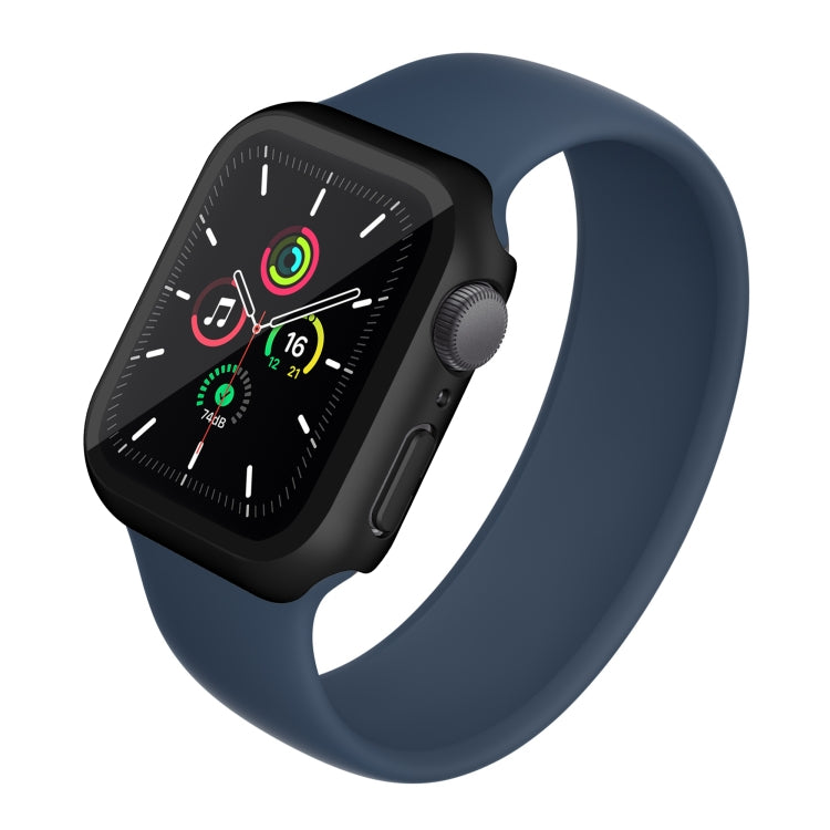 Placcatura elettrolitica opaca All-inclusive PC + cassa dell'orologio in vetro temperato, For Apple Watch Series 9 / 8 / 7 41mm, For Apple Watch Series 9 / 8 / 7 45mm