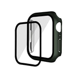 Placcatura elettrolitica opaca All-inclusive PC + cassa dell'orologio in vetro temperato, For Apple Watch Series 9 / 8 / 7 41mm, For Apple Watch Series 9 / 8 / 7 45mm