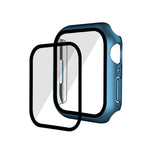 Placcatura elettrolitica opaca All-inclusive PC + cassa dell'orologio in vetro temperato, For Apple Watch Series 9 / 8 / 7 41mm, For Apple Watch Series 9 / 8 / 7 45mm