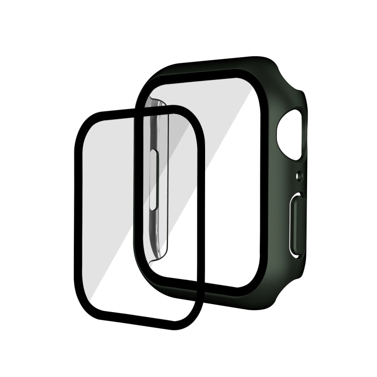 Placcatura elettrolitica opaca All-inclusive PC + cassa dell'orologio in vetro temperato, For Apple Watch Series 9 / 8 / 7 41mm, For Apple Watch Series 9 / 8 / 7 45mm