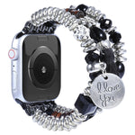 Cinturino con perline in nappa per la serie Apple Watch, 7 41mm / 6&SE&5&4 40mm / 3&2&1 38mm, 7 45mm / 6&SE&5&4 44mm / 3&2&1 42mm