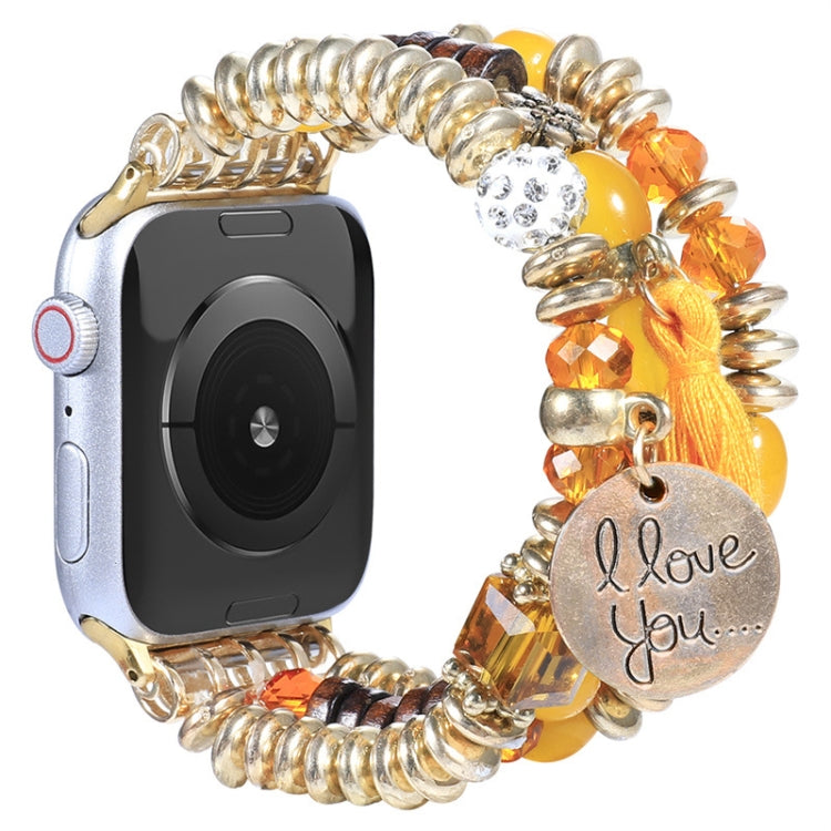 Cinturino con perline in nappa per la serie Apple Watch, 7 41mm / 6&SE&5&4 40mm / 3&2&1 38mm, 7 45mm / 6&SE&5&4 44mm / 3&2&1 42mm