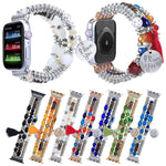 Cinturino con perline in nappa per la serie Apple Watch, 7 41mm / 6&SE&5&4 40mm / 3&2&1 38mm, 7 45mm / 6&SE&5&4 44mm / 3&2&1 42mm