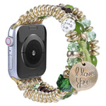 Cinturino con perline in nappa per la serie Apple Watch, 7 41mm / 6&SE&5&4 40mm / 3&2&1 38mm, 7 45mm / 6&SE&5&4 44mm / 3&2&1 42mm
