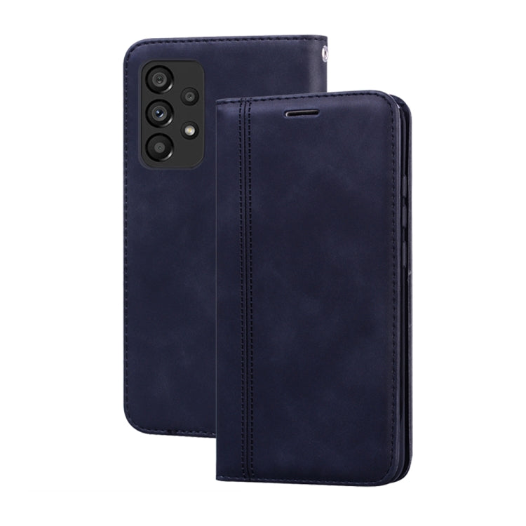 Custodia per telefono in pelle con vibrazione magnetica da lavoro smerigliata, For Samsung Galaxy A33 5G, For Samsung Galaxy A53 5G