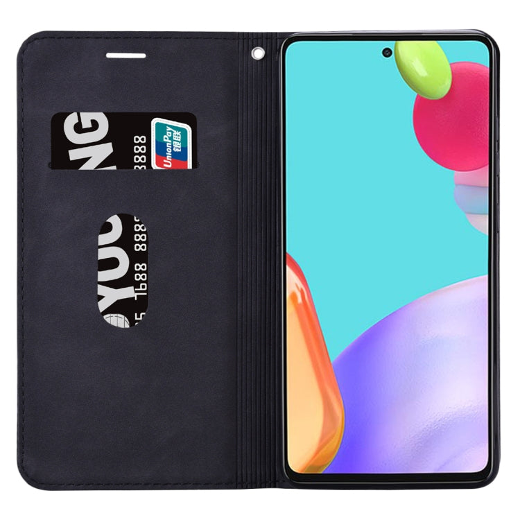 Custodia per telefono in pelle con vibrazione magnetica da lavoro smerigliata, For Samsung Galaxy A33 5G, For Samsung Galaxy A53 5G