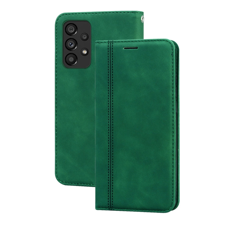 Custodia per telefono in pelle con vibrazione magnetica da lavoro smerigliata, For Samsung Galaxy A33 5G, For Samsung Galaxy A53 5G