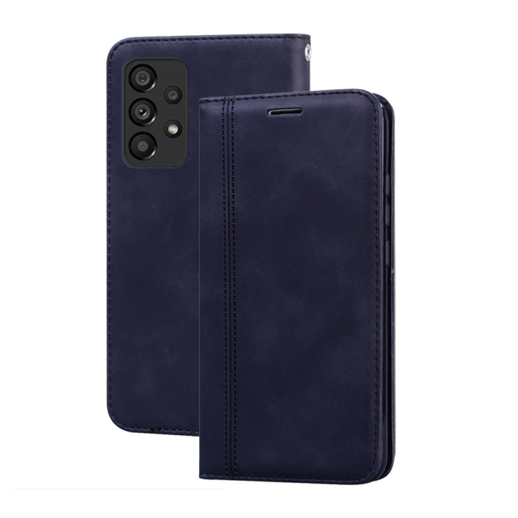 Custodia per telefono in pelle con vibrazione magnetica da lavoro smerigliata, For Samsung Galaxy A33 5G, For Samsung Galaxy A53 5G