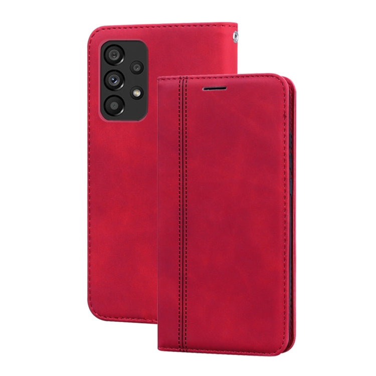 Custodia per telefono in pelle con vibrazione magnetica da lavoro smerigliata, For Samsung Galaxy A33 5G, For Samsung Galaxy A53 5G